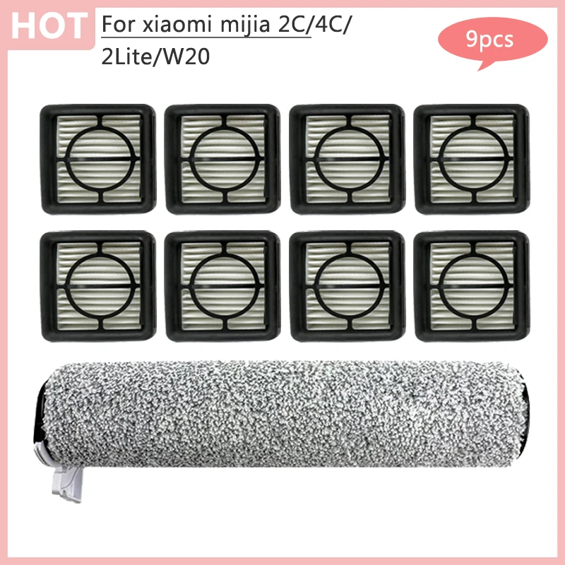 Für Xiaomi Mijia 2C/ 4C/ 2Lite / W20 Bodenreinigungsmaschine Ersatzteile Rollenbürste Hepa-Filter Haushaltszubehör Image