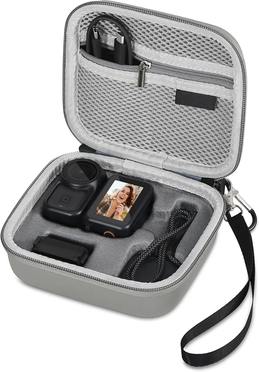 Schützende Tragetasche für DJI Osmo Nano Zubehör, Osmo Nano Etui, Tragbare PU-Leder Aufbewahrungstasche für Reise-Vlogging Image