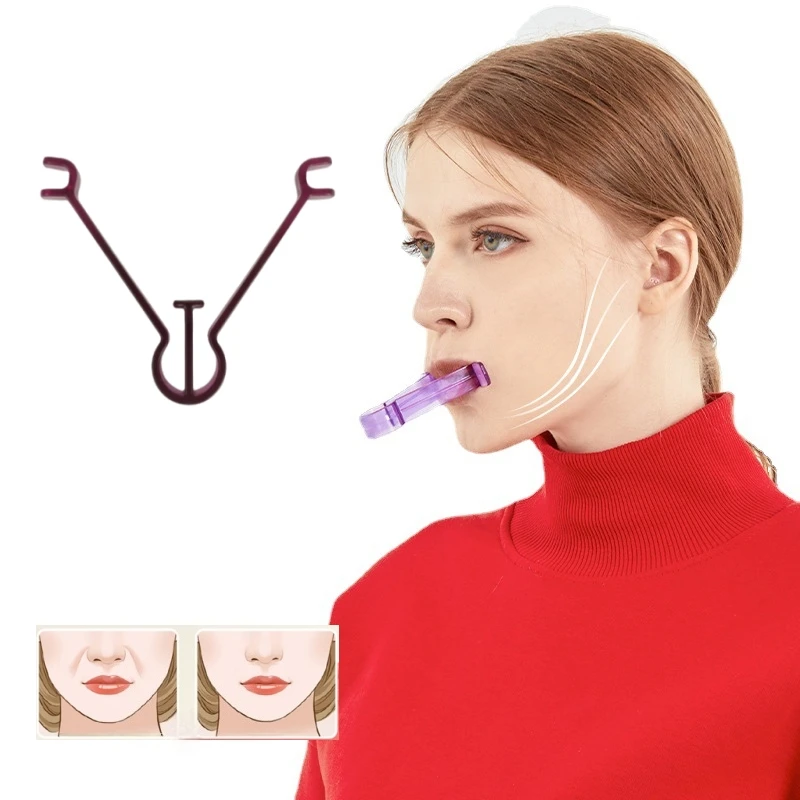 1/2/3/4 stücke Kiefer Kauen Trainer V-Förmigen Oral Muskel Straffende Kinn Exerciser Gesicht Muskel Trainer Verbesserung untere Kiefer Oral Muskel Image