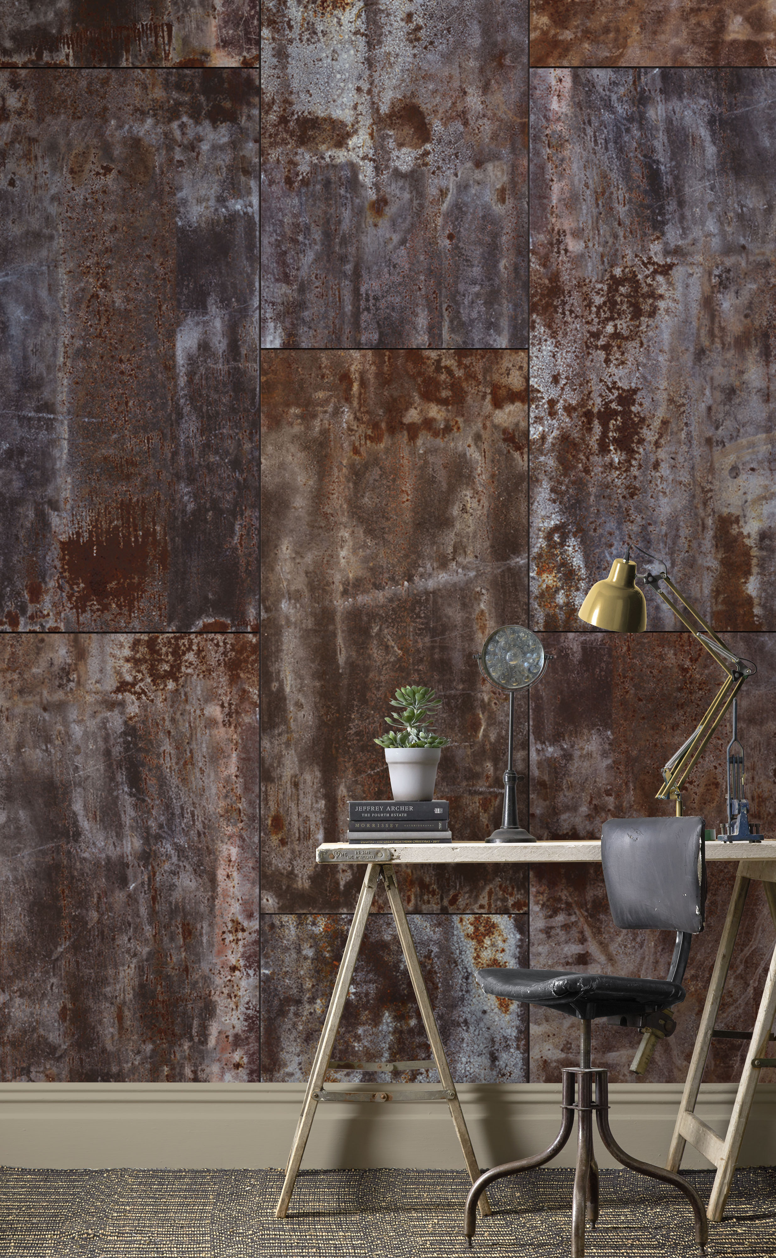 Fototapete RASCH "Factory III", braun, B:1,86m L:3m, Tapeten Image