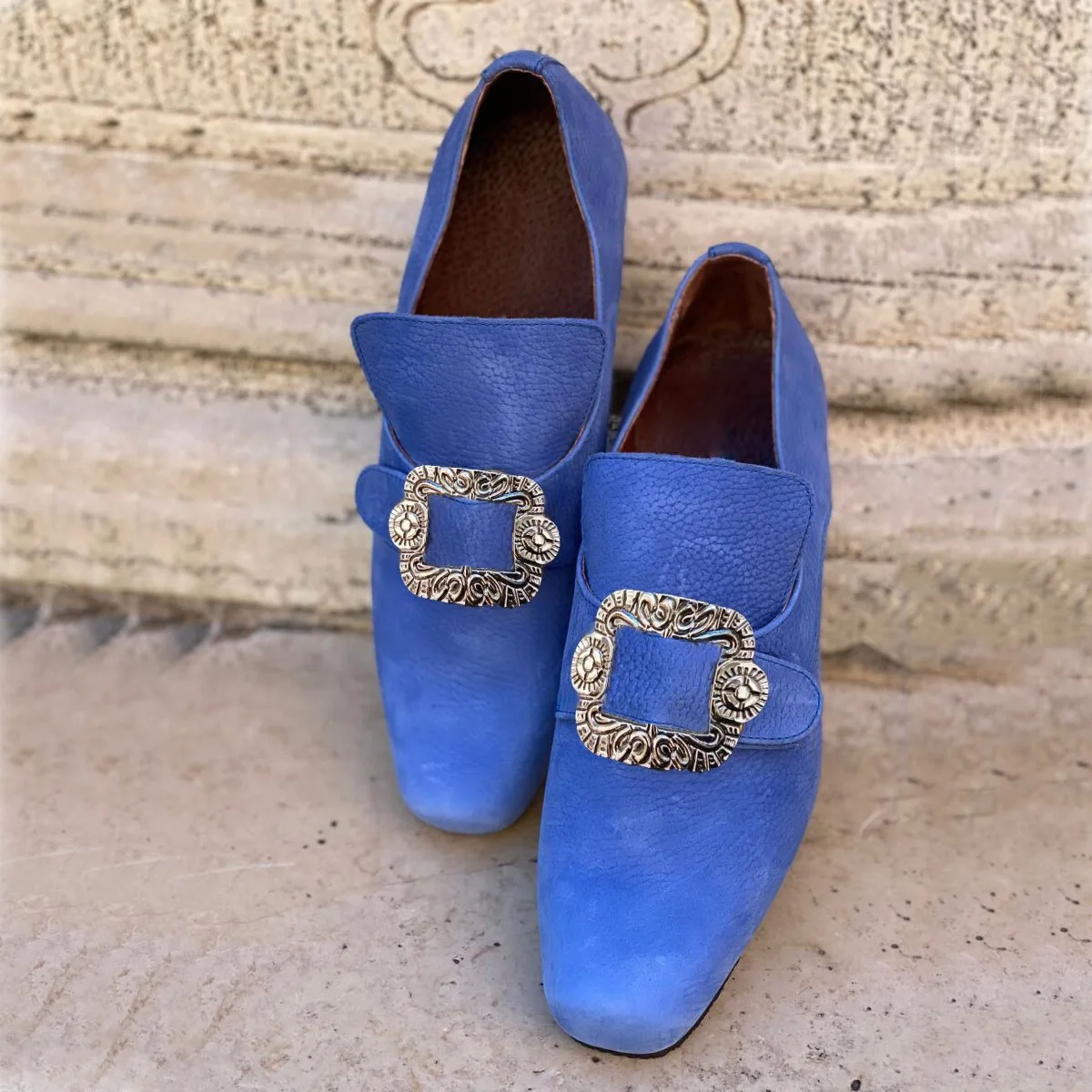 Retro Western Mittelalter Renaissance Rollenspiel Edle Männer Und Frauen Einfarbig High Heels Marian Schuhe Halloween Kostüm Party