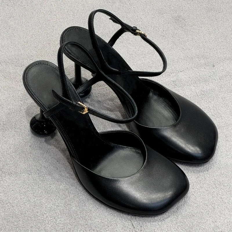 Designer Sexy Ausgefallene Absätze Knöchelriemen Damen Pumps Modische Sandalen Elegante Bankett-Schuhe Partyschuhe Damenschuhe