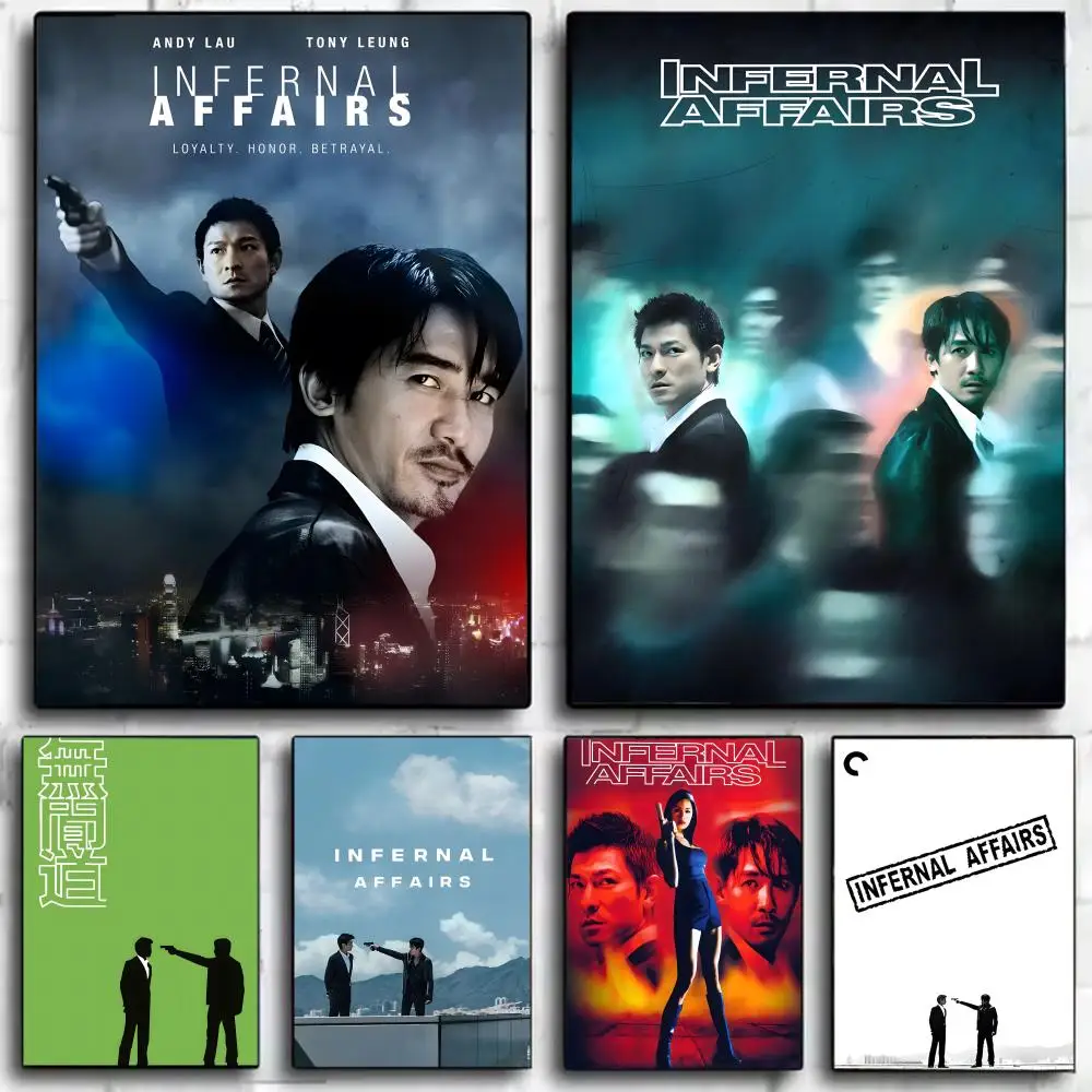 I-Infernal A-Affairs Crime And Police Filmplakat, Wandkunstdruck, Poster, dekoratives Wandbild, Heimdekoration, Geschenk, ungerahmt