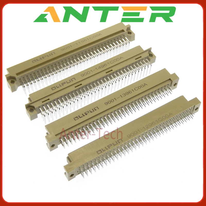 1 Stücke Din 41612 Stecker 3 Reihen Stecker Header Männliche Innen Durch Loch 3X32 96 Pin Pitch 2,54 Mm 9001 11961 12961 1396 Image