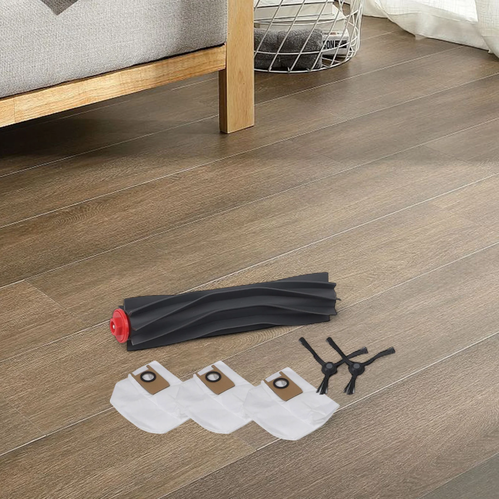 Hauptbürste, Seitenbürste, Staubbeutel-Set für Eufy 3-in-1 E20 Roboterstaubsauger, Hauptbürste, Wischtücher, Staubbeutel, Haushaltsbedarf Image