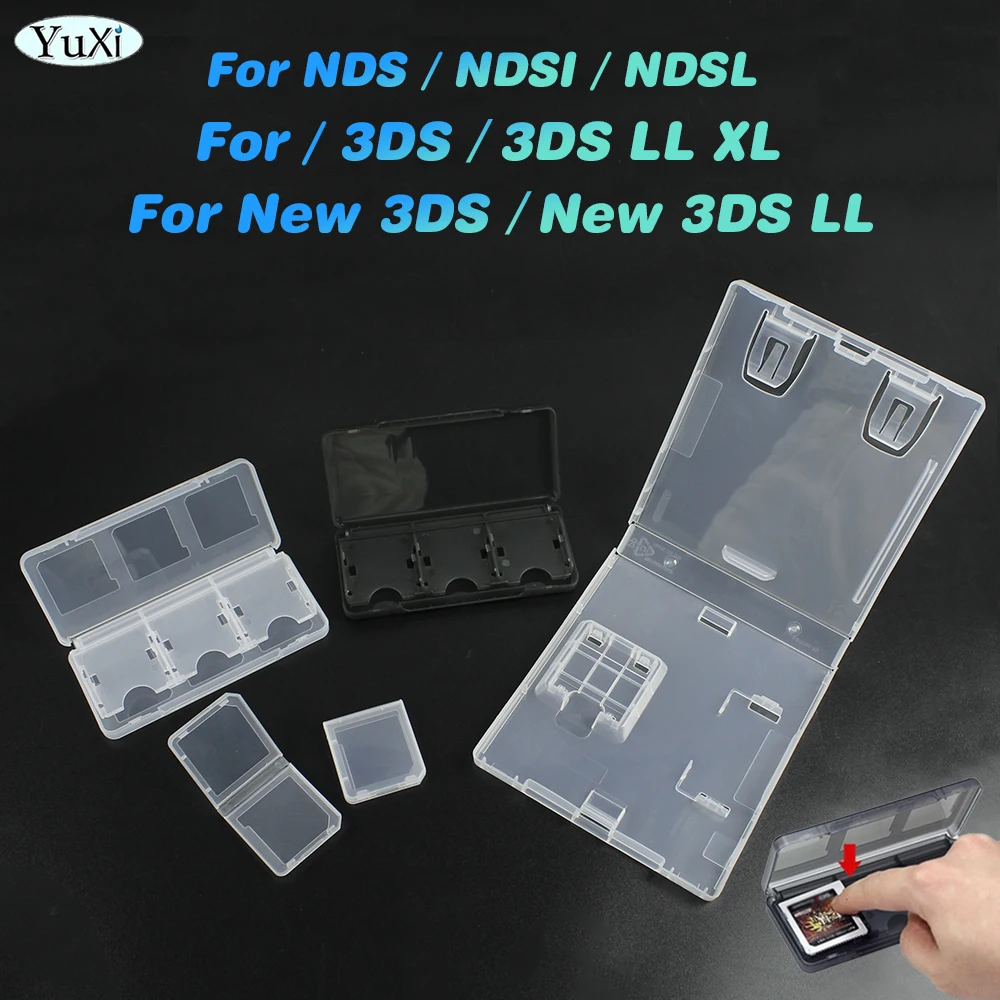 1 Stück durchsichtige Spielkarten-Aufbewahrung sbox für neue 3ds ll xl ndsl ndsi staub dichte Kunststoffs chutz hülle für nintendo ds einfache Aufbewahrung Image