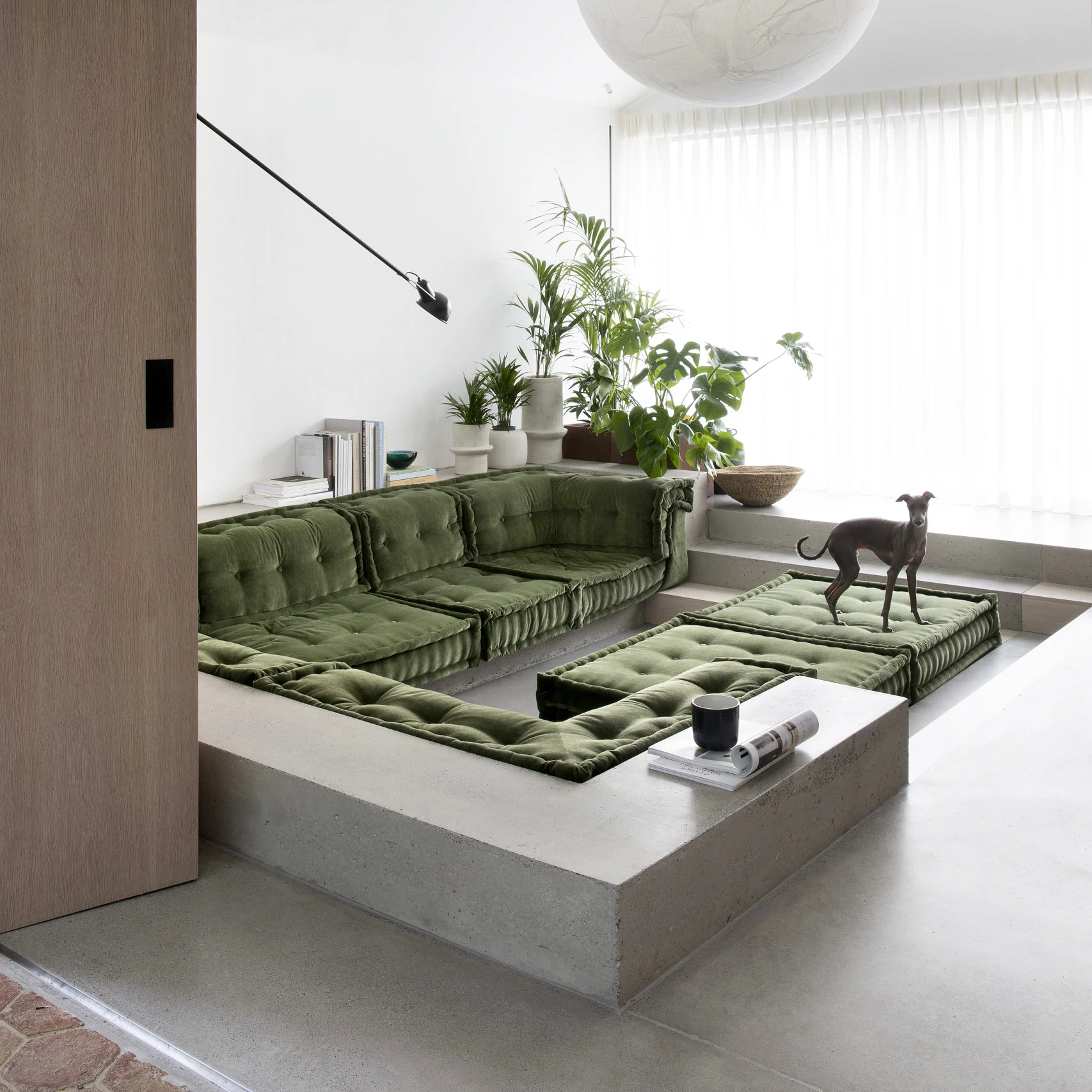 Modulares Stoff-Bodensofa-Set im Arabischen Stil, Modulares Sektionalsofa im Nordischen Wohnzimmer-Stil, Mahjong-Sofa-Couch
