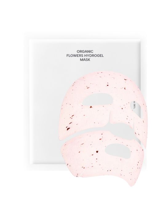 WHAMISA Organic Flowers Hydrogel Mask 35 ml Maschera viso