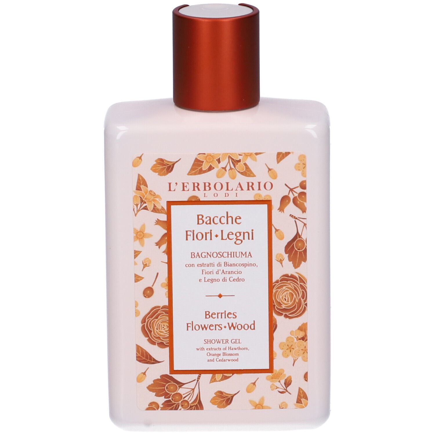 L`Erbolario Bagnoschiuma Bacche Fiori Legni 250 ml Detergente