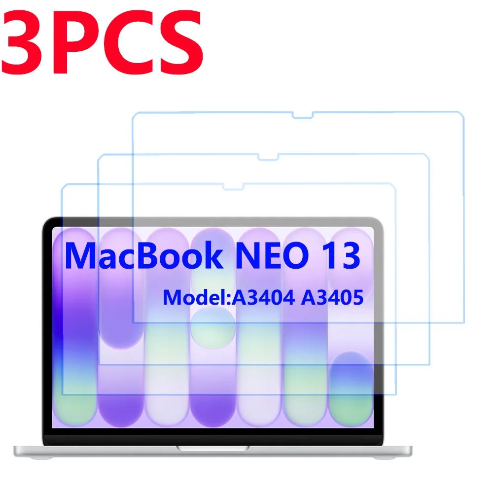 HD-Displayschutz aus gehärtetem Glas für MacBook Neo (A18 Pro) 13 Zoll 2026, kratzfeste Schutzfolie, Modell A3404 A3405 Image