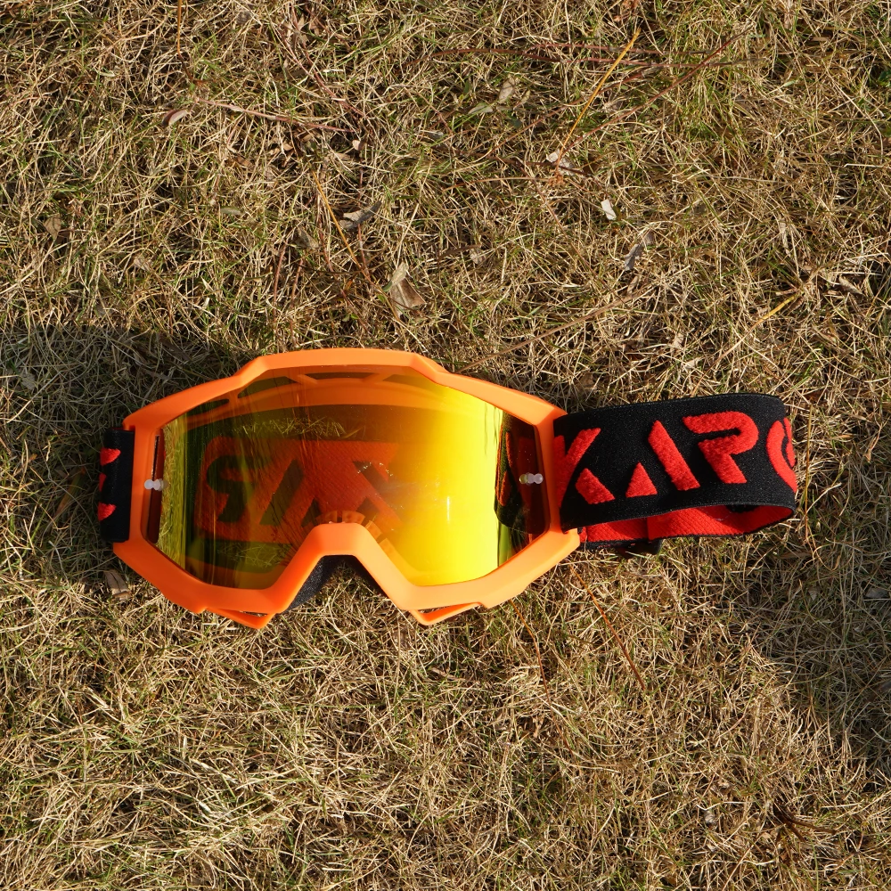 Karos UV400-Schutz Motorrad-Sonnenbrille Langlebige Motocross Dirt Bike Winddichte Schutzbrille Mountainbike ATV Eyewear Herren Geschenk Image