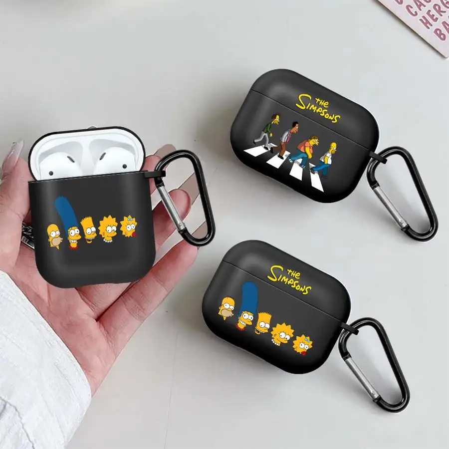 Hülle für Airpods 1 2 Pro 3 4 Pro2 Pro3 Kopfhörerhüllen Cover The Simpsons Image