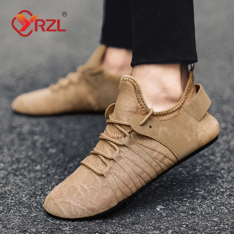 YRZL Mesh Loafer Männer Fahren Mokassins Dünnen Boden Wohnungen Wanderschuhe Atmungsaktive Rutschfeste Casual Loafer Sommer Herren Schuhe