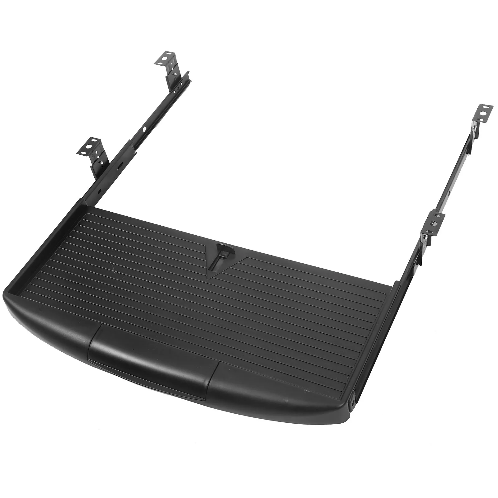 Tastaturablage Doppelschichtig Unter Schreibtisch Ausziehbar Vollausziehbare Schubladenschiene Verstellbare Tastaturführungsschiene Aufbewahrungsfach Büro Image