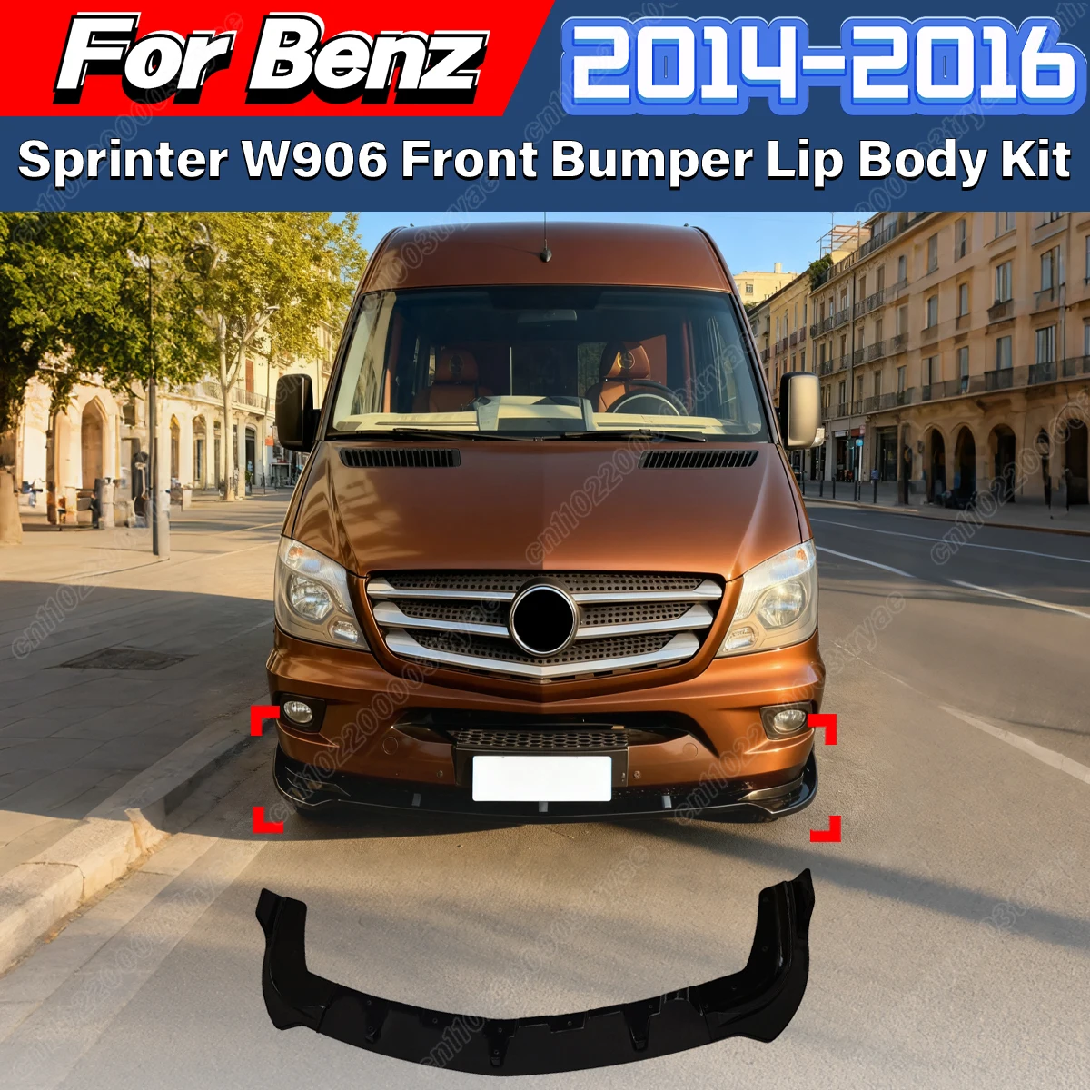 Für Mercedes-Benz Sprinter W906 2014 2015 2016 Auto Frontschürze Spoiler Lip Splitter Schutzhülle Körper Modifikation Kit Image
