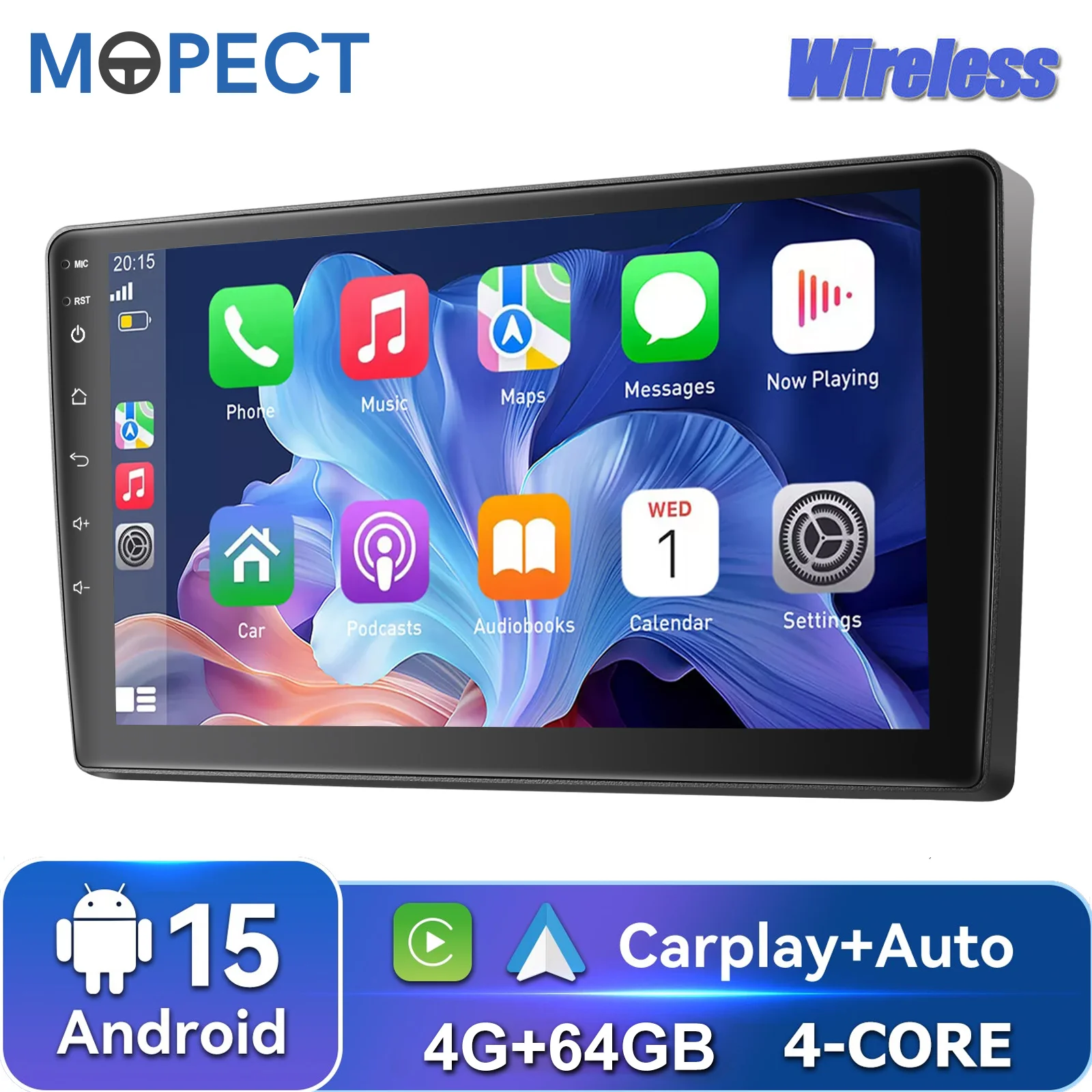 MOPECT 4+64G Autoradio Android 15 Carplay AM FM GPS Bluetooth Für Fiat Ducato 2006–2022/ Citroën Jumper/ Peugeot Boxer 2011–2015 Image
