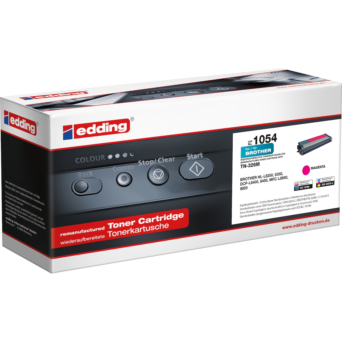 edding Toner 18-1054 wie Brother TN-326M magenta Image