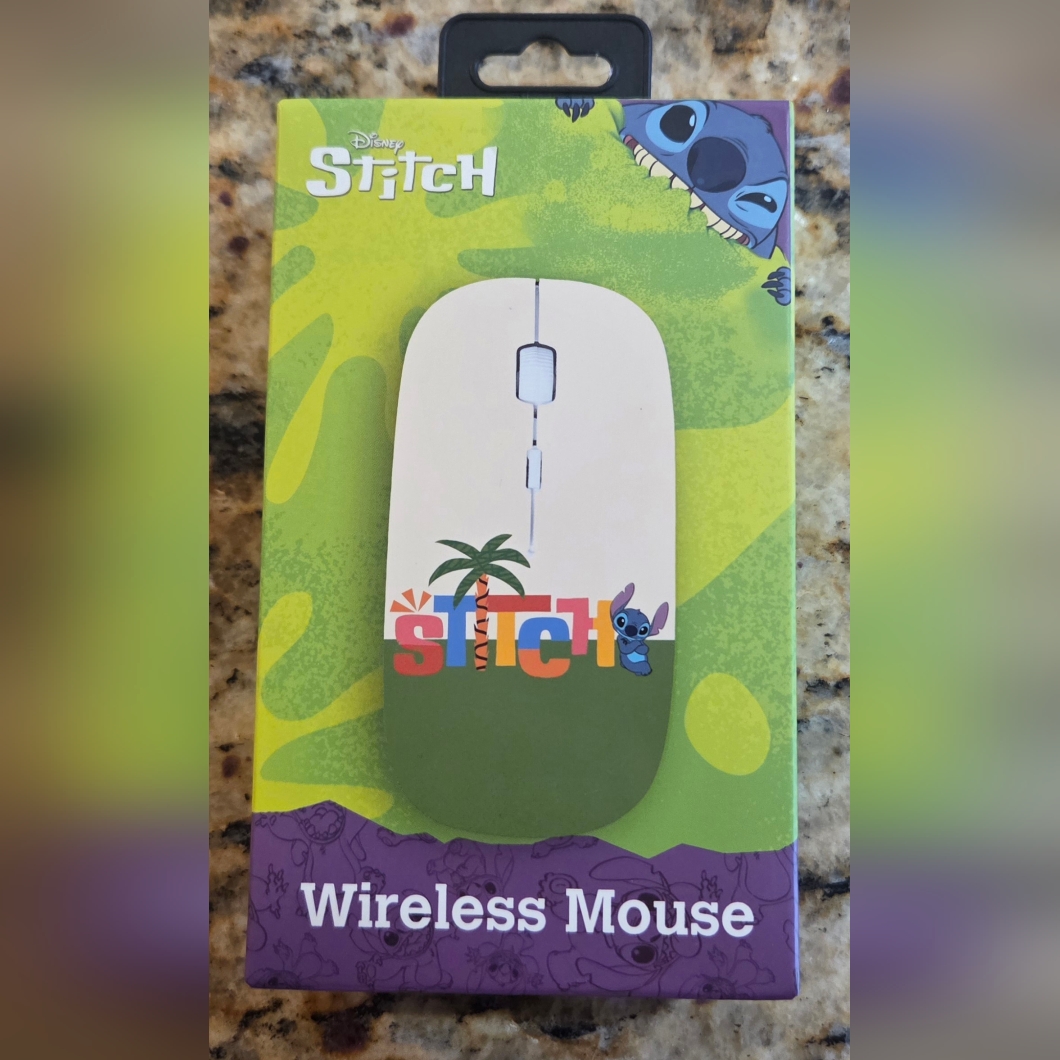 Disney Computers, Laptops & Parts | Disney Stitch Wireless Mouse White & Green Accent | Color: Green/White | Size: Os