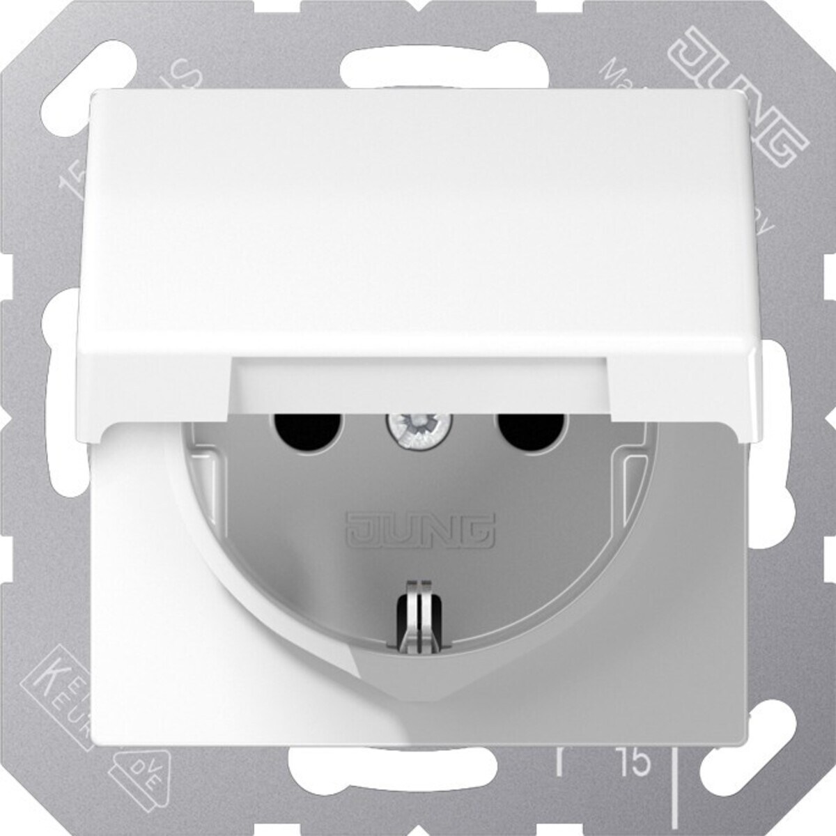 Jung SCHUKO-Steckdose 16A 250V AS 1520 BFKIKL WW AS1520BFKIKLWW Image