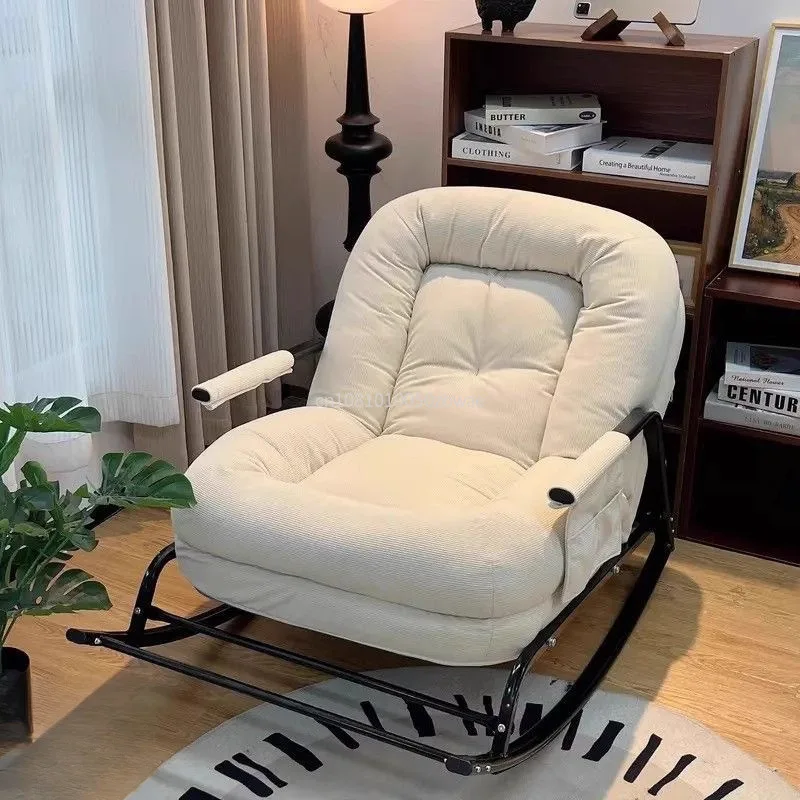 Schaukelstuhl Balkon Freizeit Stuhl Licht Luxus Einzel Rock Stuhl Sofa Bett Lounge Stuhl Erwachsene Hause Faul Sofa Entspannende Stuhl Image