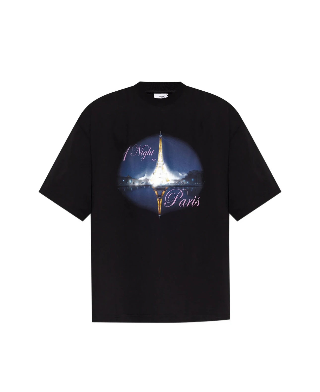 2025ss Neues Gewaschenes T-Shirt VT Night Paris Bedruckt Damen Herren T-Shirts Hip-Hop Oversized Herren Casual Baumwoll-T-Shirt