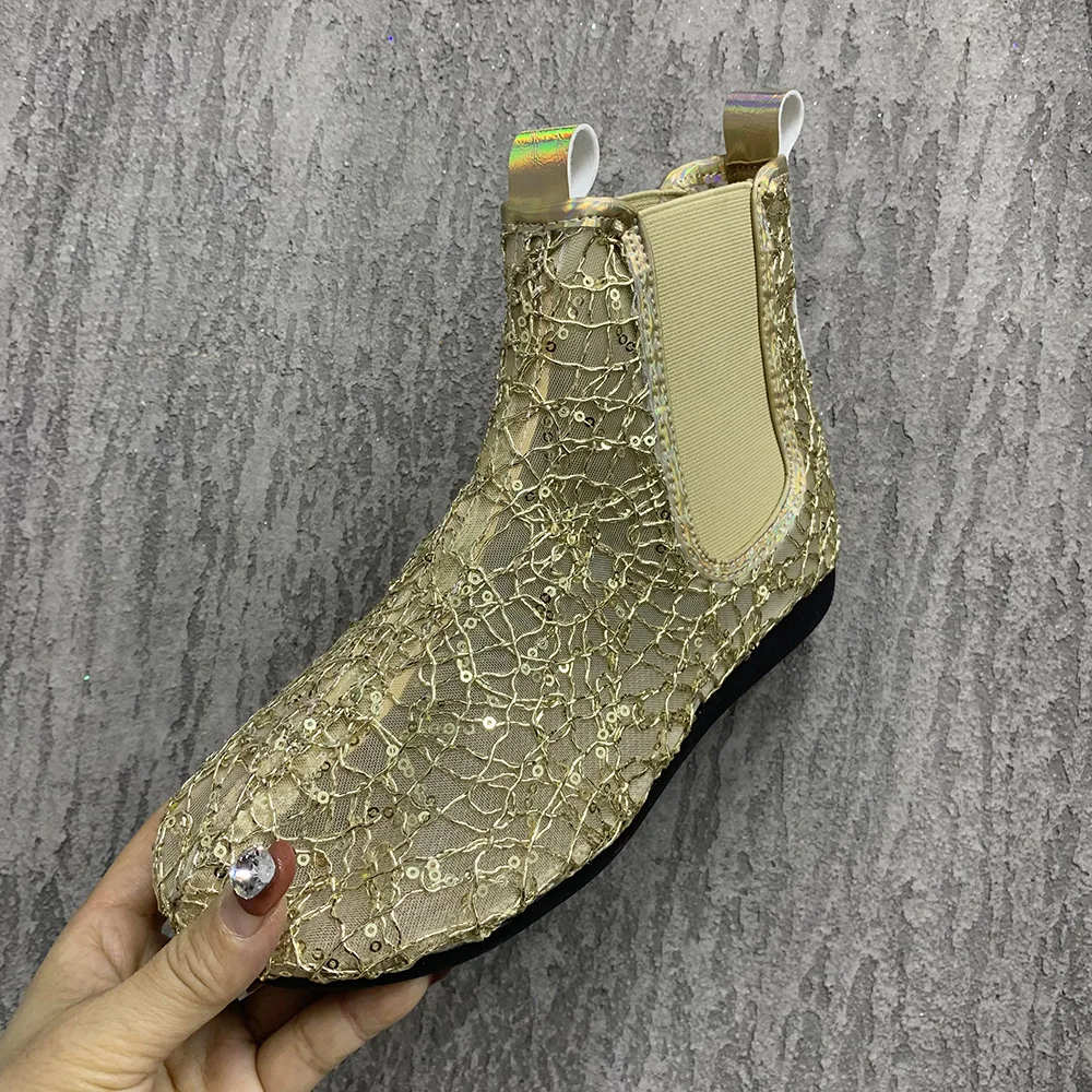 Sommer Frauen Sandalen Spitze Mesh atmungsaktive lässige Frauen Stiefel Mode Frauen Schuhe plus Größe