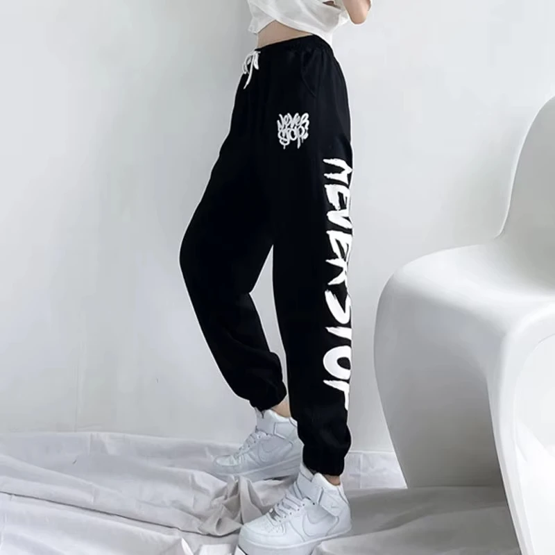 Hochgeschnittene Loose-Fit Hip-Hop Sporthose für Damen und Kinder, Jazz-Tanz Hip-Hop-Hose, Damen-Modell Cross-Border Cargohose