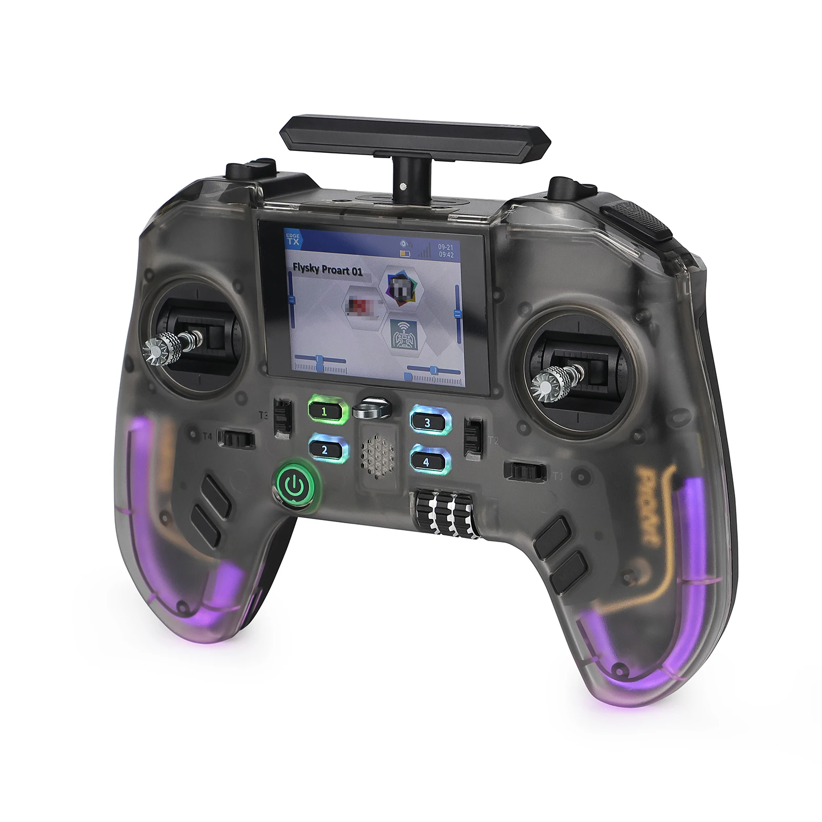2,4GHz Open-Source-Controller mit 2,4-Zoll-IPS-Bildschirm, Gyroskop, ausziehbarer Antenne, programmierbarer RC-Sender Image