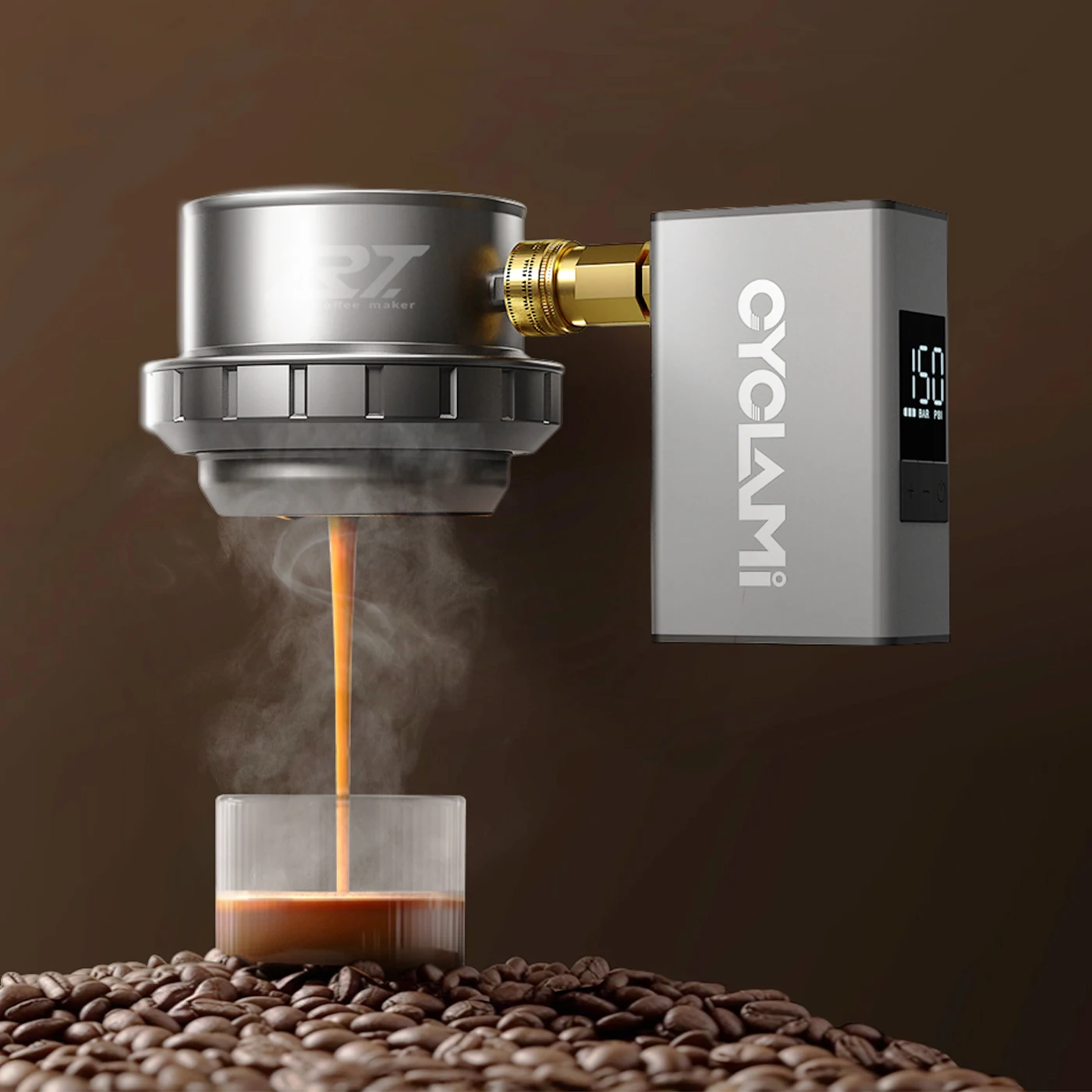 Manuelle Luftdruck-Espressomaschine mit Luftpumpe, 10,3 Bar, Kaffee-Essenz-Extraktion, Americano, für tragbare manuelle Espressomaschine ‌ Image