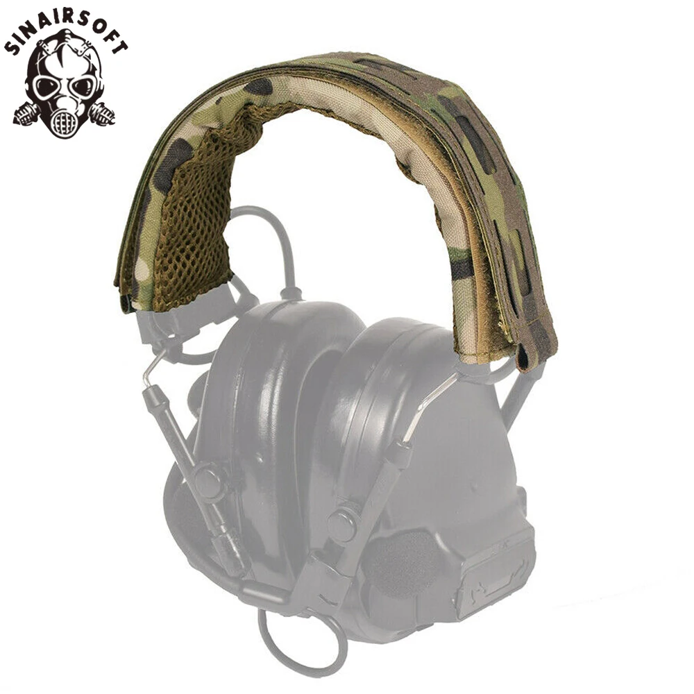 Tactical Stirnband Headset Cover Outdoor Kopfhörer Modulare Beschichtung Military Kopfhörer Abdeckung Ohrenschützer Mikrofon Jagd Schießen Image