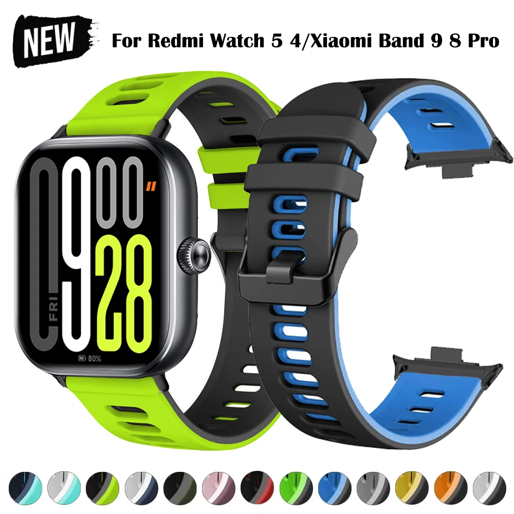 Smartwatch Band Für Redmi Uhr 5 4 Sport Silikon Armband Armband Für Xiaomi Mi Band 9 Pro/Mi band 8 Pro Armband Zubehör Image