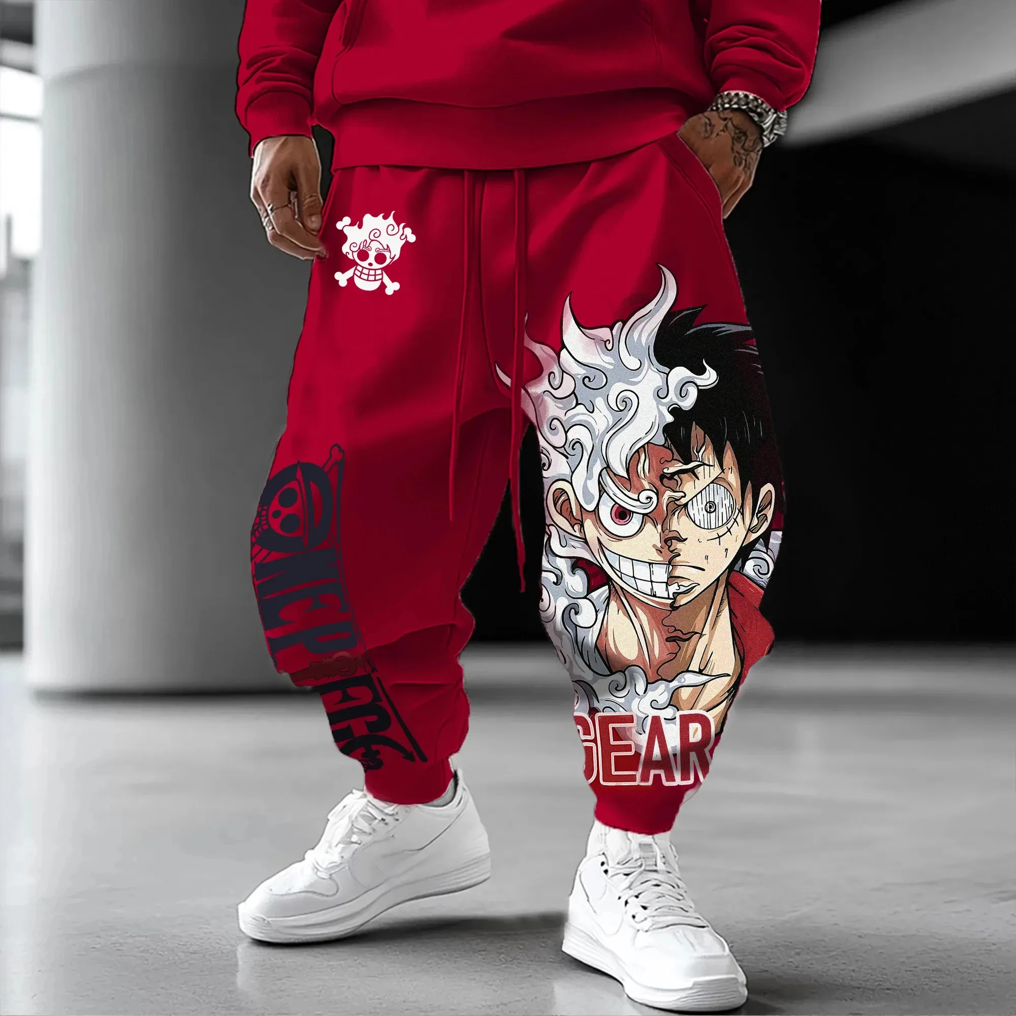 Dragon Ball Super Herren-Winter-Streetwear-Freizeithose für Damen – Sporthose mit lockeren Beinen, geeignet für Männer und Frauen Image