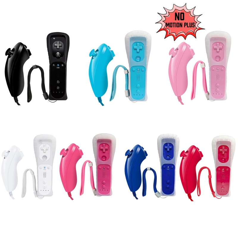 Ohne Motion Plus-Fernbedienung für Wii Remote Gamepad für Nintendo Wii Games Control mit Silikonhülle Image