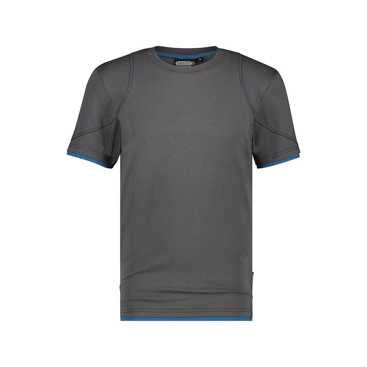 DASSY® Kinetic T-Shirt Arbeit anthrazitgrau/azurblau XS Image