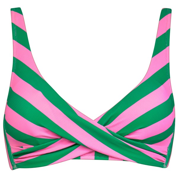 Watercult - Women's Stripe Energy Bikini Top No. 7330 - Bikini-Top Gr 38 - Cup: C grün/rosa