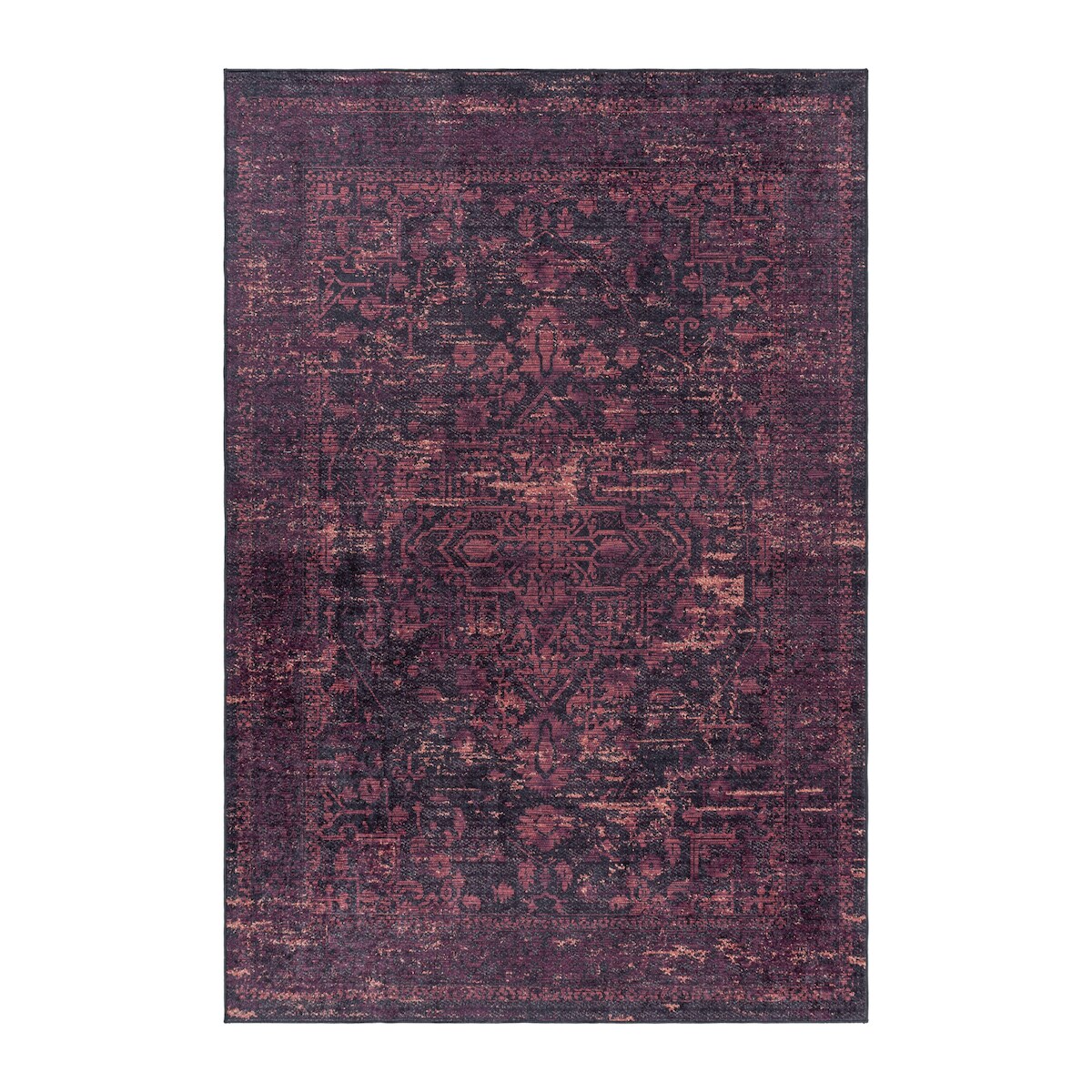 Teppich Schlafzimmer Vintage Pflegeleicht Waschbar Strapazierfähig Wohnzimmer Esszimmer Rot 200x290 cm OEKO-TEX – PIZOL von Kadima Design Image