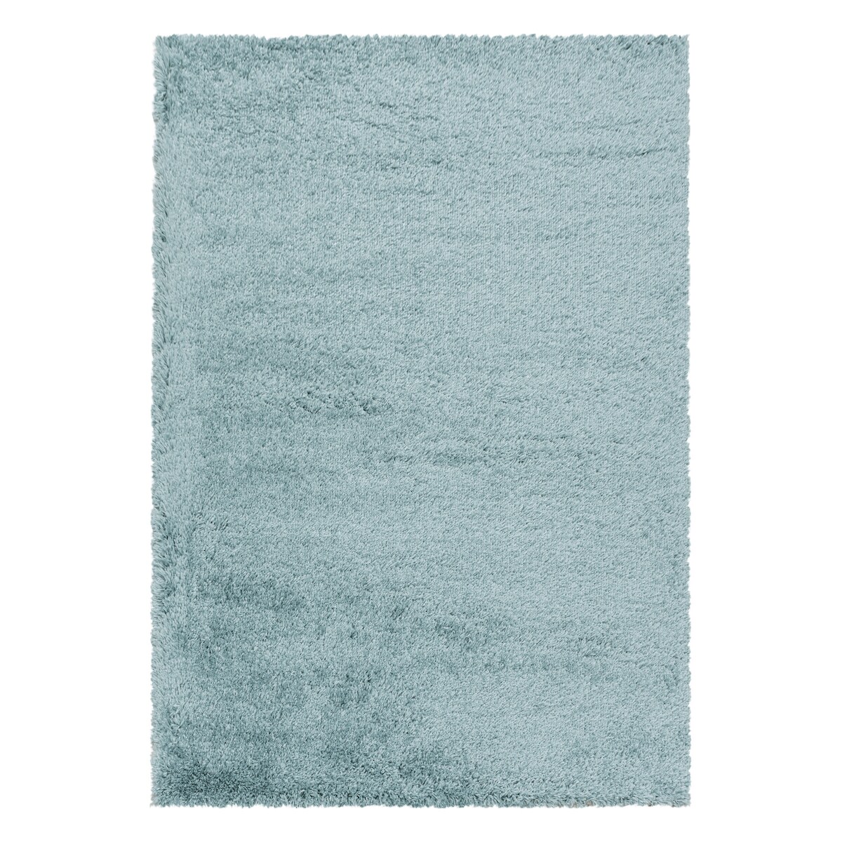 Hochflorteppich Shaggy Einfarbig Weich Flauschig Waschbar Strapazierfähig Schlafzimmer Esszimmer Blau 240x340 cm – SALZACH von Kadima Design Image