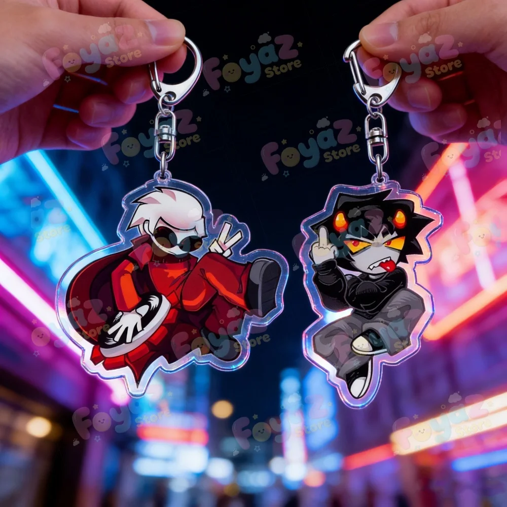 Niedlicher Homestuck Schlüsselanhänger Dave Strider Karkat Vantas Dirk Strider Jake English John Egbert Vriska Serket Eridan Ampora Schlüsselanhänger Image