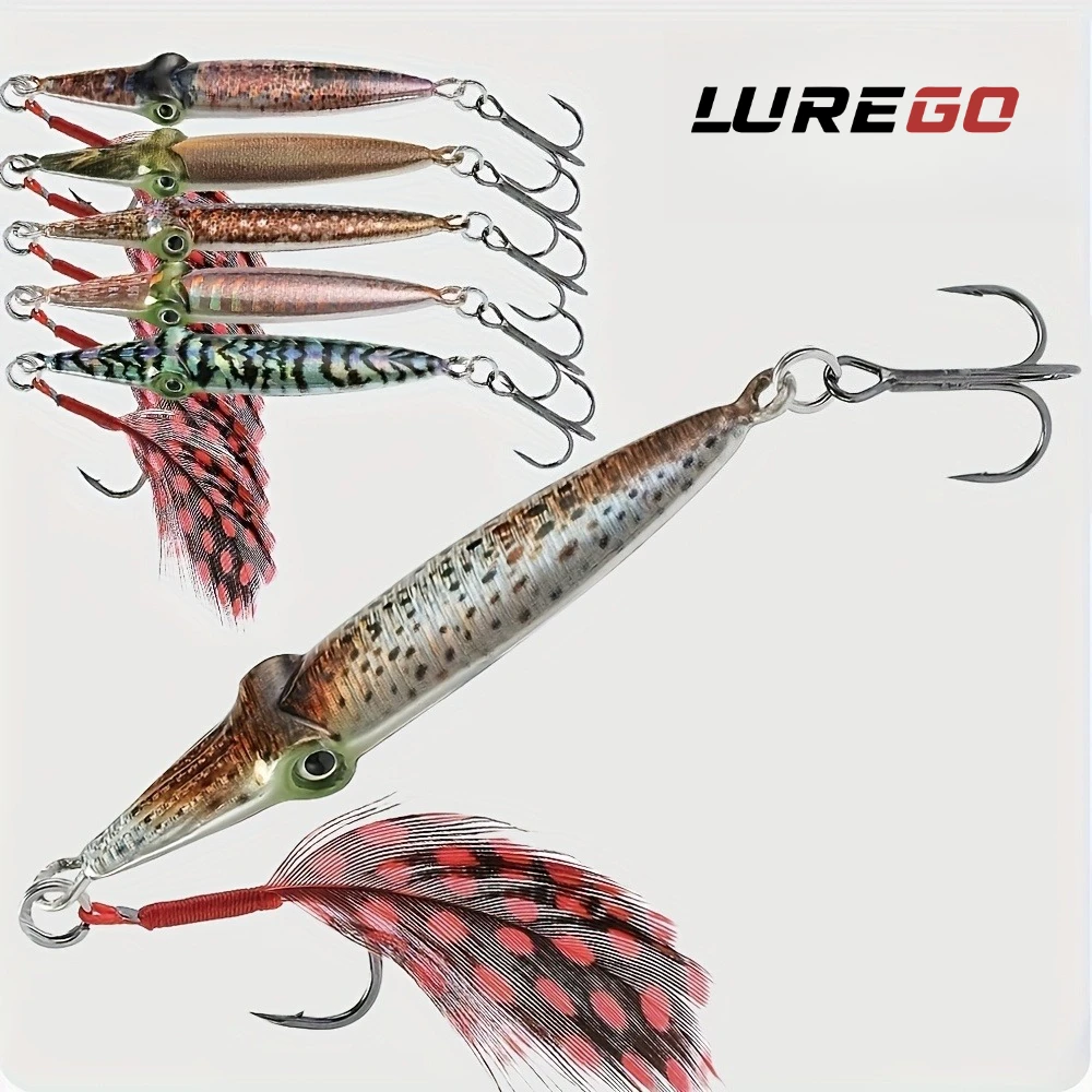 1 Stück Salzwasser-Vertikal-Jigging-Löffelköder – mit Assist-Haken für Thunfisch, Grouper, Dogtooth, Bass – Speed Jigging Image