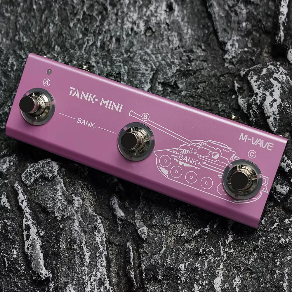 M-VAVE TANK-MINI E-Gitarren-Effektpedal Multi-Effektgerät 21 Presets 6 Effektmodule Unterstützt BT-Begleitung Image