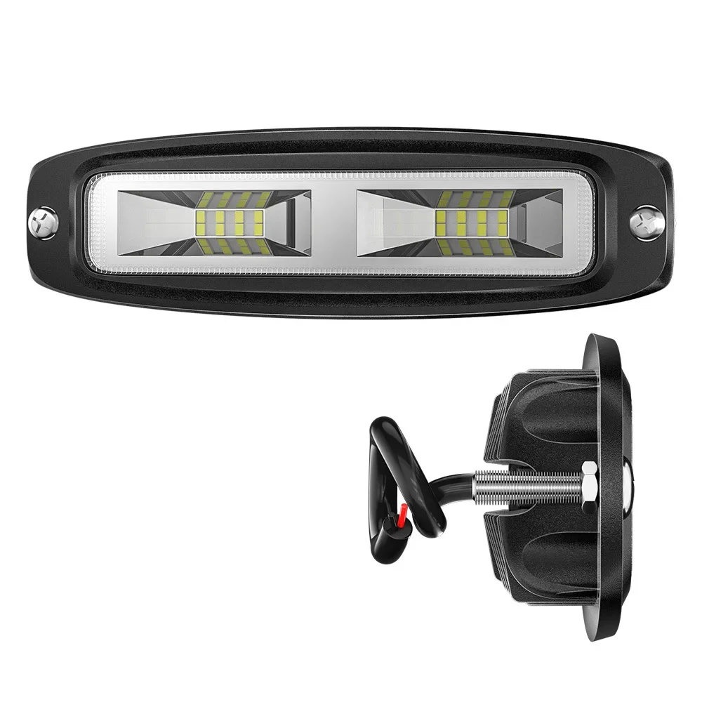 Arbeitsleuchte, Ein-Zeichen-Highlight, Arbeitsleuchte, LED-modifiziertes Geländefahrzeug-Licht, Zusatzleuchte, eingebettet, 48 W, 16 LED-Highlight