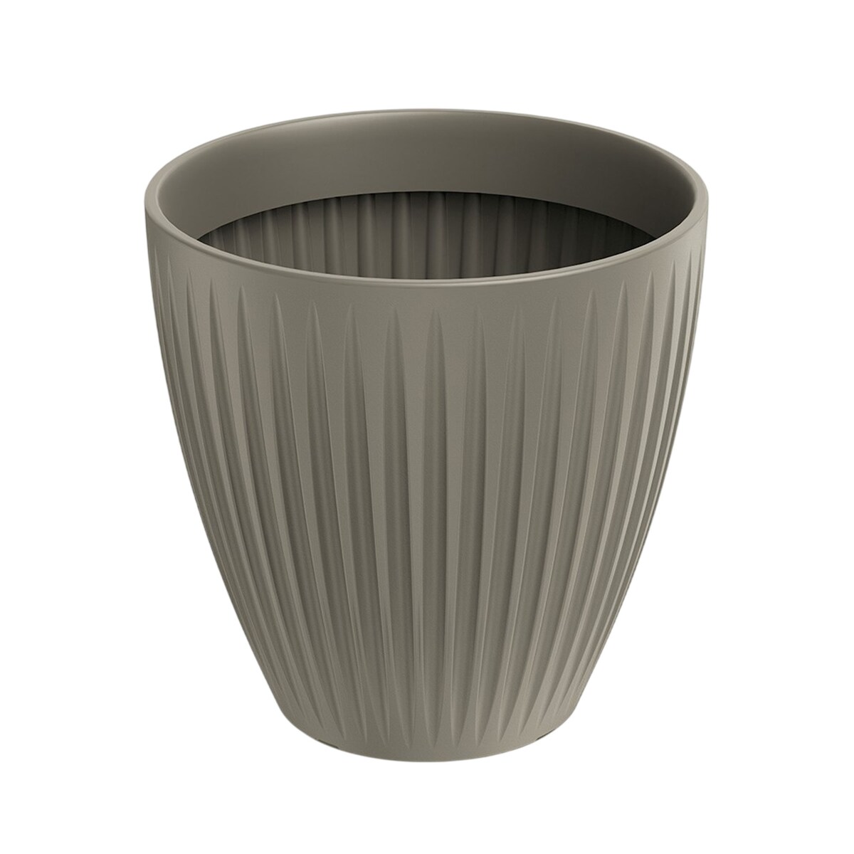 Prosperplast - Blumentopf aus rotationsgeformtem Kunststoff 32L Ø40x40cm in farbe Mokka - Latia Round MIDL ETHICK Image