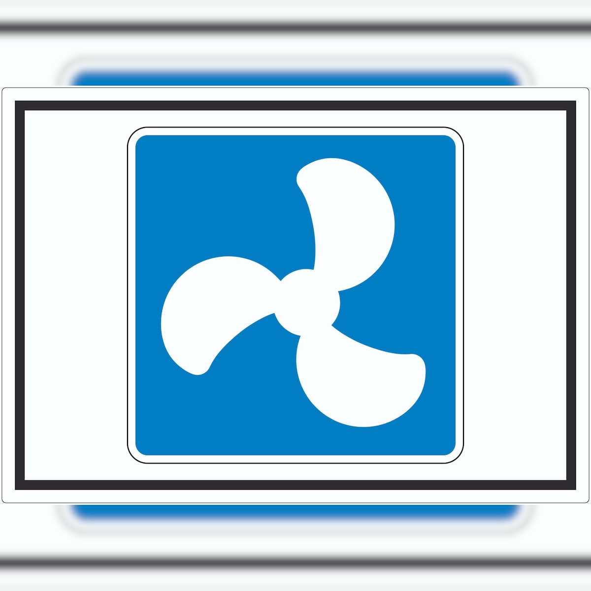 HB-Druck Motorboote erlaubt Symbol Aufkleber A5 (148x210mm) Image