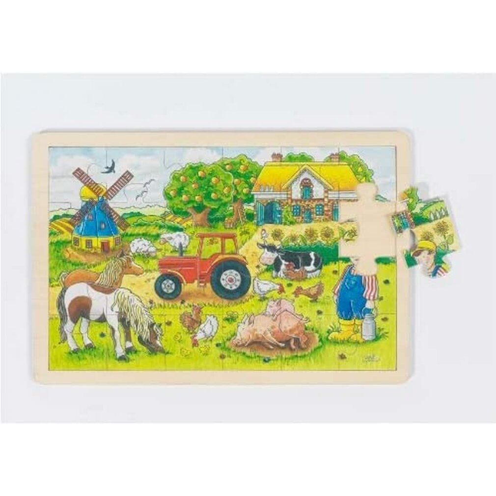 goki puzzle in legno La fattoria di Mr Miller'24 pezzi 1 St