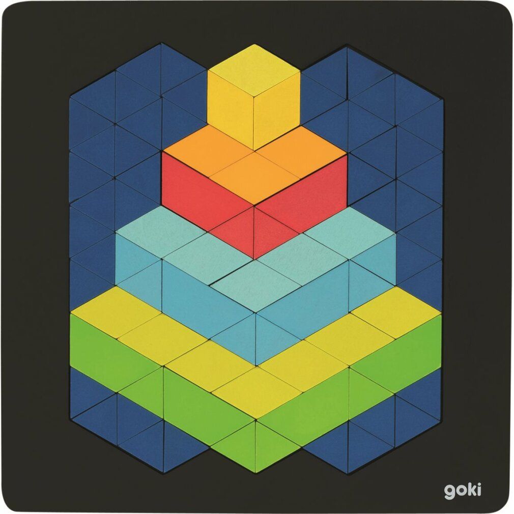 goki puzzle in legno effetto 3D piramide 82 pezzi 1 St