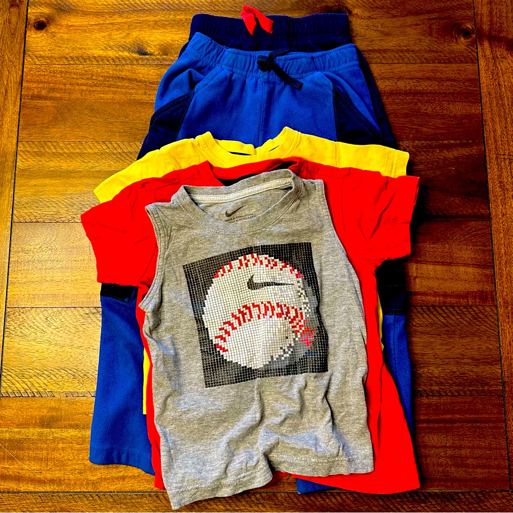 Nike Shirts & Tops | Lot Of Toddler Size 4 Clothes T-Shirts Tank Top And Sweatpants | Color: Tan | Size: 4tb