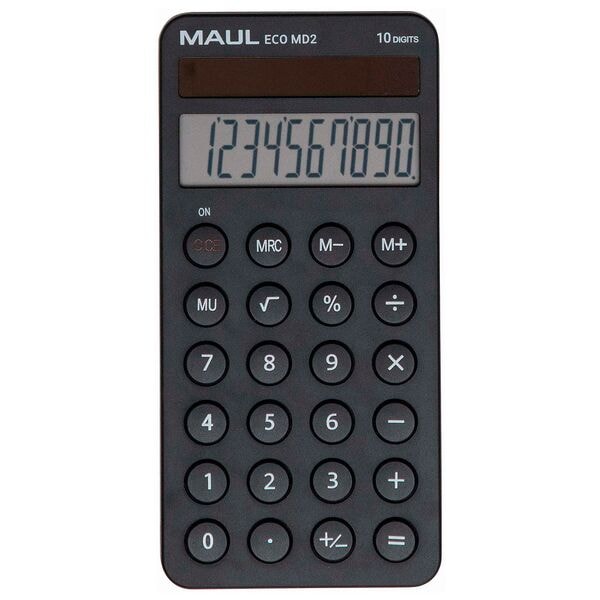 MAUL Taschenrechner »ECO MD 2« schwarz schwarz, 7.2x1.2x14.7 cm Image