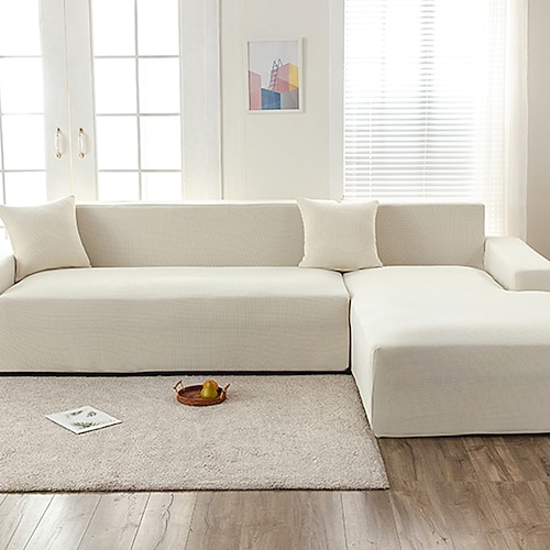 wasserdichter Waffelsofabezug, elastischer Sofaüberzug für 1-, 2-, 3- oder 4-Sitzer-Ecksofas im Wohnzimmer, Möbelschutz Image