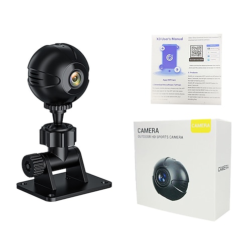 Mini-WLAN-Kamera, versteckte 1080p-HD-Spionagekamera mit Audio- und Videoaufzeichnung, Minikamera mit Nachtsicht und Bewegungserkennung für den Innen- und Außenbereich Image