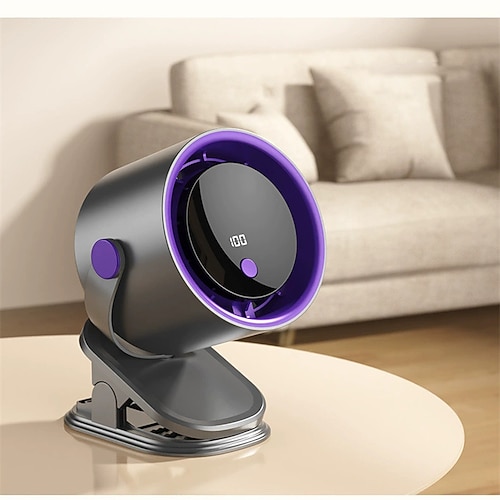 4-in-1 tragbarer Tischventilator mit LED-Anzeige, Magnetschwebemotor, wiederaufladbarem, leisem Ventilator für das Homeoffice Image